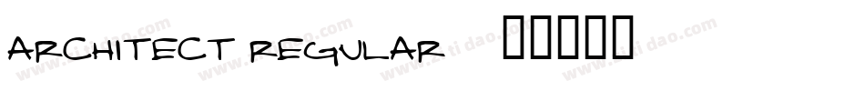 Architect Regular字体转换